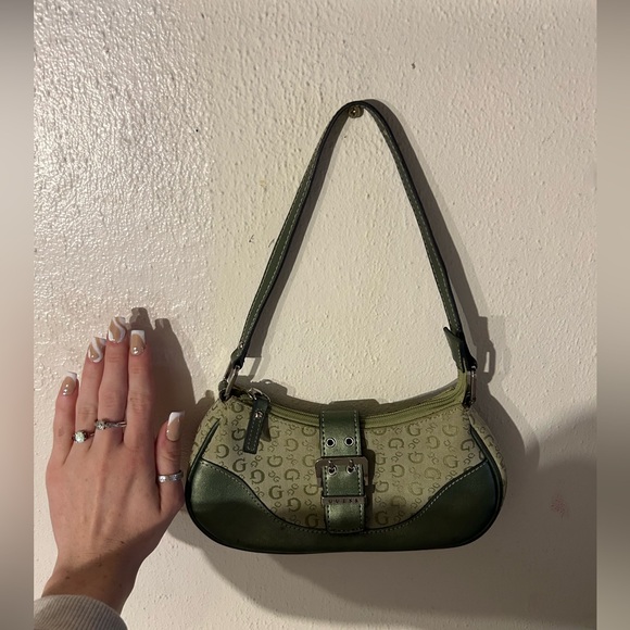 Mini Green GUESS Purse - Picture 6 of 7